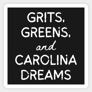 Greens, Grits & Carolina Dreams Southern Sticker